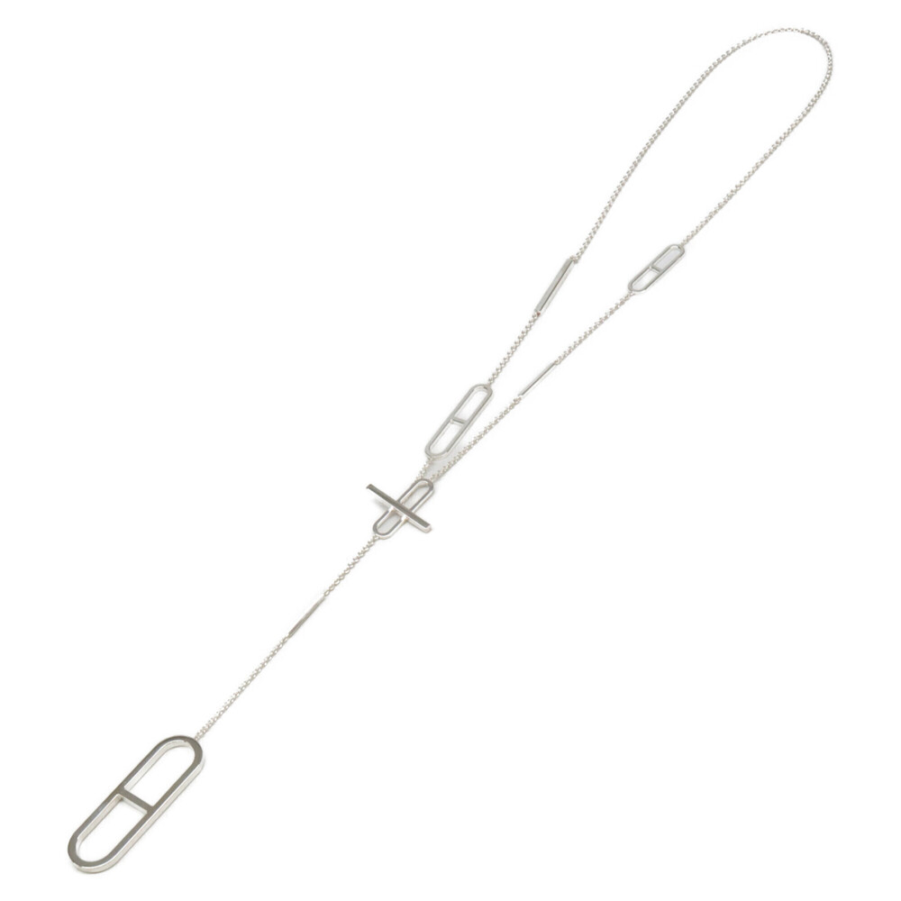 HERMES Silver Necklace